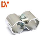 Chrome Plating HJ-11 Sheet Metal Joints Metal Lean Pipe Connector Tube Clamp in