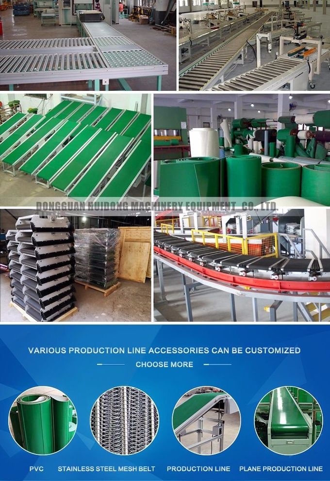 Heavy Duty Assembly Line Roller Conveyors Carbon Steel Grain Belt Conveyor