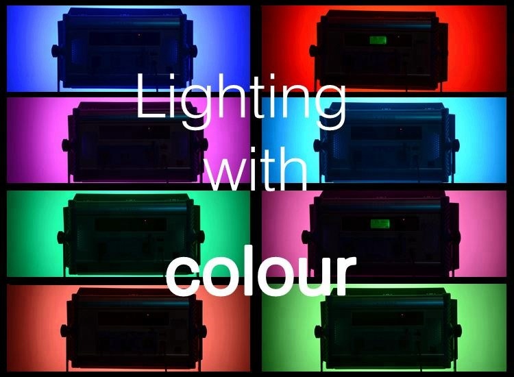 Factory price RGBW color video studio light 2800k-9990k with remote, dmx controller film equipment as arrlight Yidoblo A2200C
