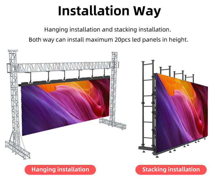 500x500mm Rental Led Display Indoor Outdoor P2.97