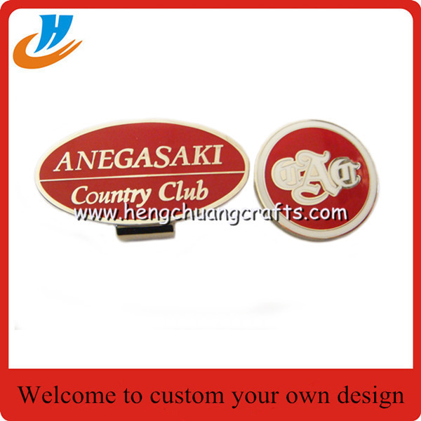 No mold fee custom Personalized Hat Clips / Metal Golf Cap Clips