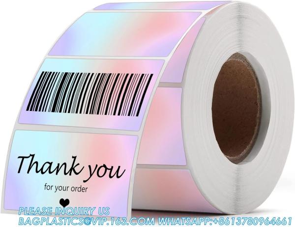 2 Inch Direct Thermal Stickers Gradual Change Round Circle Thermal Color-Code