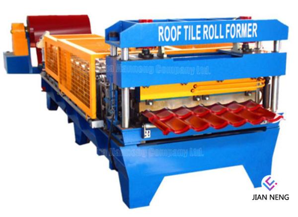 Colored Steel Trapezoidal Metal Rolling Machine , Automatic PLC Control Metal
