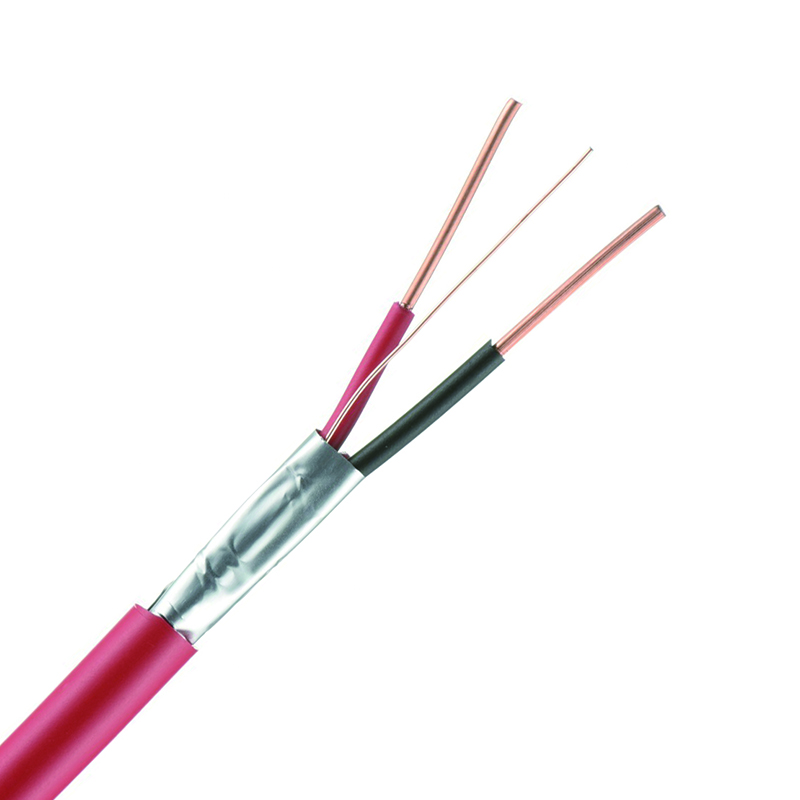 Bare Copper Wire FPLR Fire Alarm Cable Shielded 2x16AWG 2x2.5mm2
