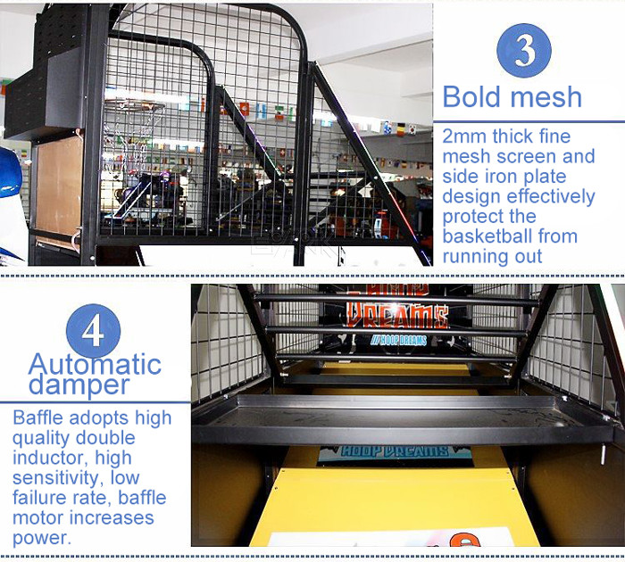 350W Screen Arcade Basketball Game Machine For Adults
