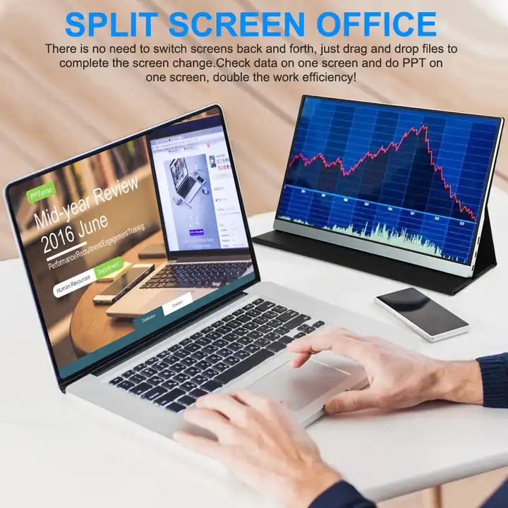 Fhd Ips LCD External Laptop Screen Portable Hd-Mi Wireless Wifi 15.6 Inch Support Type-C USB