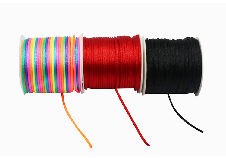 DIY Chinese Knot Nylon Braided Rope Taiwan Jade Thread Colorful Gold 0.8mm 1.0mm 1.5mm
