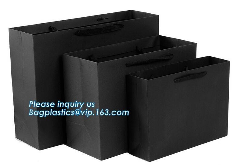 Flower carrier bag with different color customized pot plants kraft paper bag with handle,stamping logo fancy paper flow
