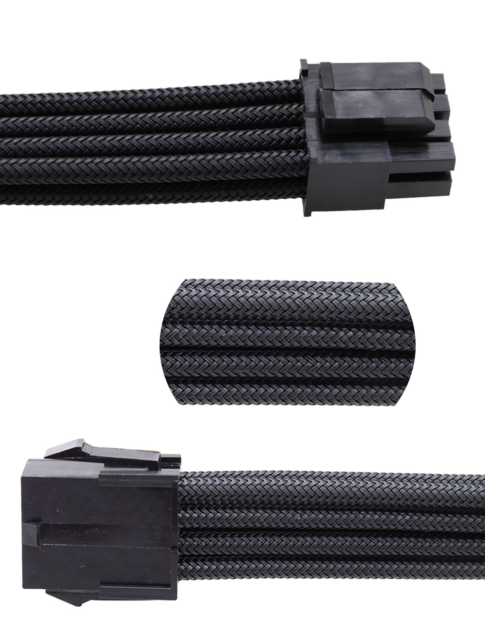 Extension Cord ATX Power Supply Cord Extension Cable Kits Black color