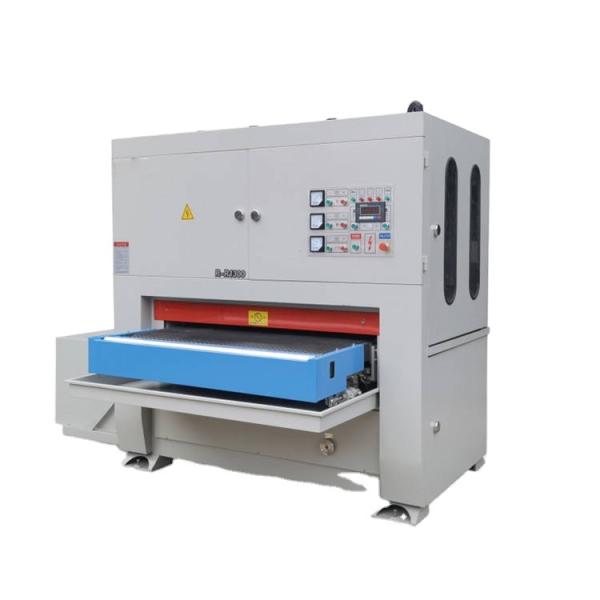 Double Abrasive Belt Automatic Polishing Machine 30KW Stainless Steel Cutting