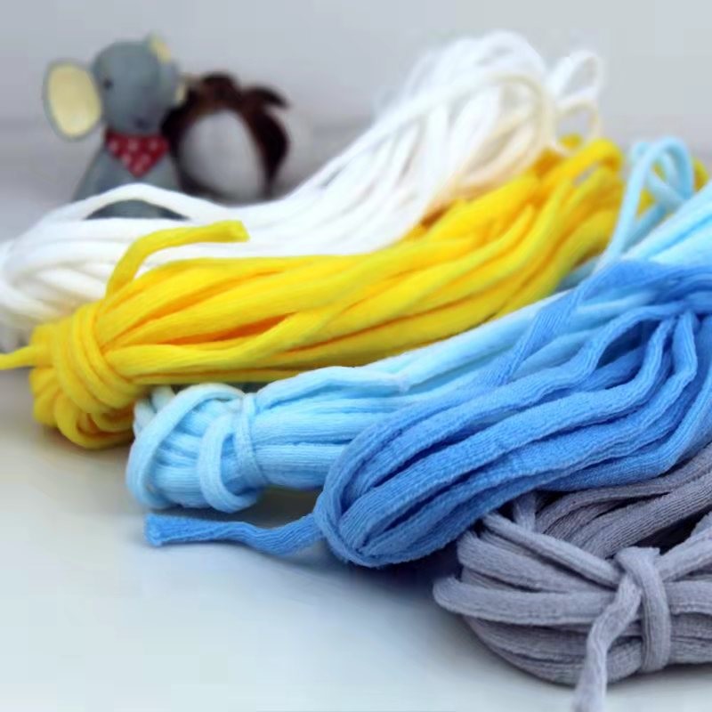 Very Soft Elastic Ear Loops Band For Face Mask Ear Hanging 5mm 6mm