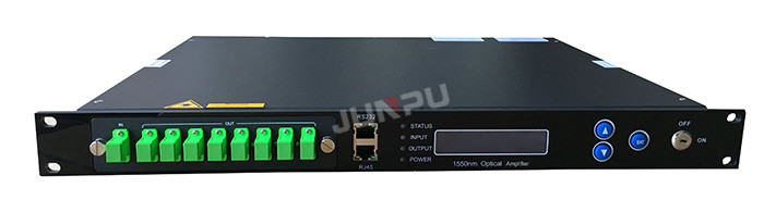 1550nm Catv 1U 16 Ports EDFA Optical Amplifier 19dBm 220V SC APC Connector