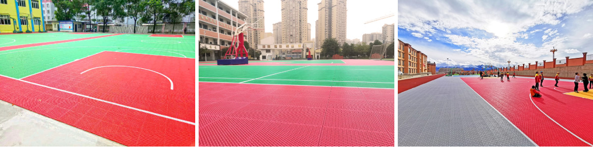 Smellless Polypropylene Interlocking Gym Floor Mats Removable