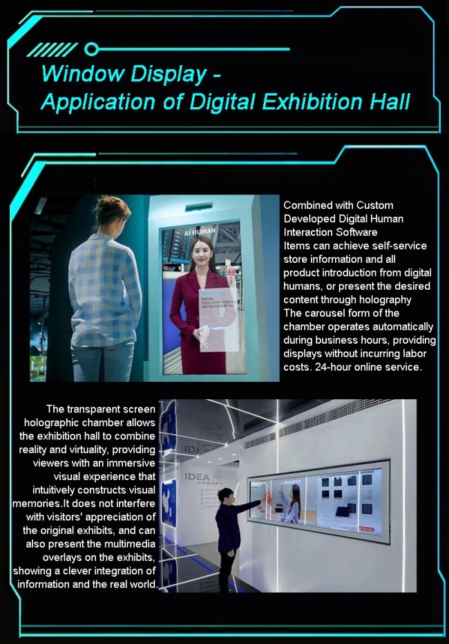 Wholesale 3D Holographic Capsule Transparent Screen Display Cabinet, Supporting Custom AI Portrait Replication Interactive Cabinets