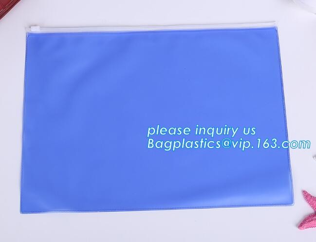 pvc Zip lockkk document file bag,Three-dimensional PVC Document Bag File Zipper Bag with Front Label Pocket bagplastics pac