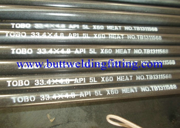 Black Painting API Carbon Steel Pipe 2m - 16m / Large Diameter Steel Tube