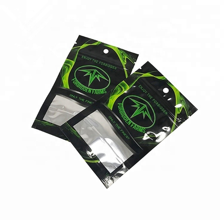 Best price custom printing food grade aluminum foil smell proof mylar zip bag small for tea / weed