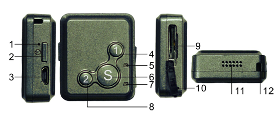 Personal wearable gps tracker chips elderly with free IOS& Android APP software
