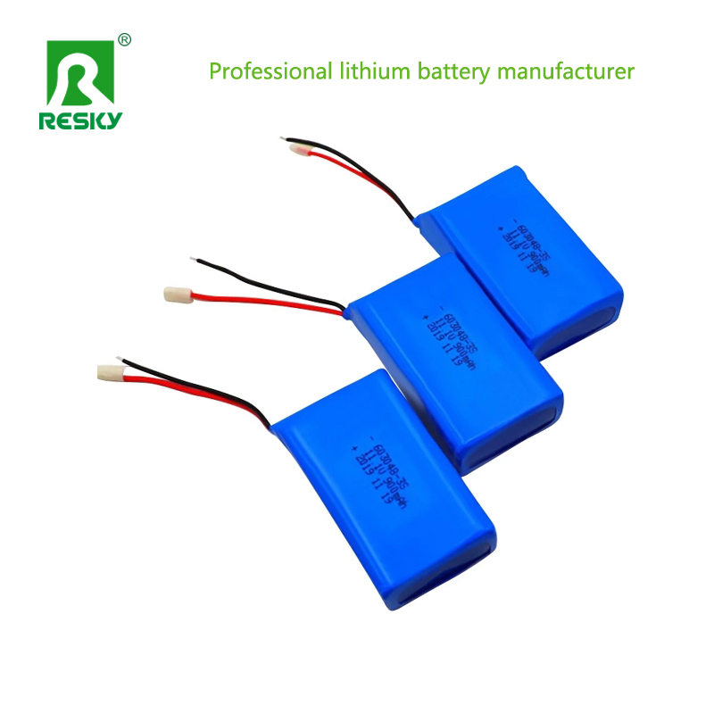Lithium Polymer Battery Cell 3.7V 603040 750mAh Rechargeable Batteries For 3D Lamp