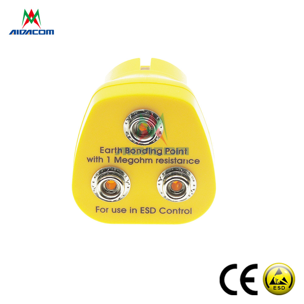 ESD Plastic 3 X 10mm Stud EU EBP Earth Bonding Plug