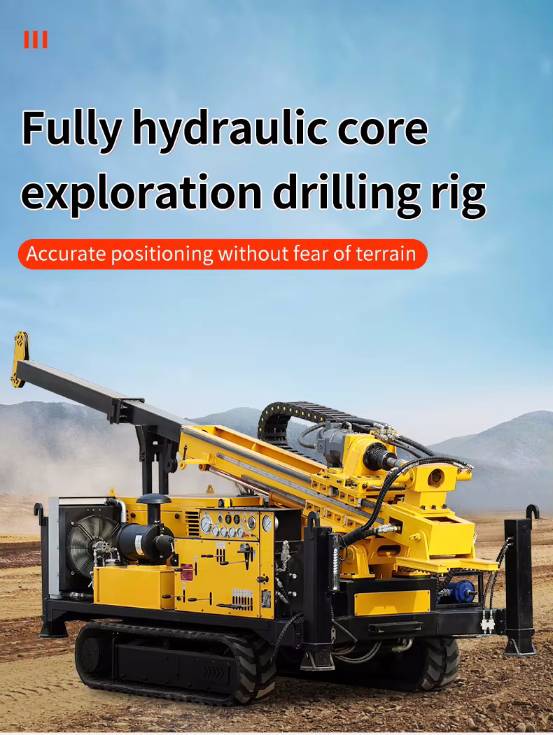 Full Hydraulic Surface Geological Exploration Diamond Core Drilling Rig For Coal Gold Copper Iron Mining Project