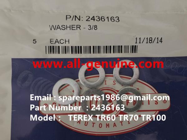 2436163 WASHER ALLISON TEREX NHL SANY TR35A 3303 3305 3307 TR50 TR60 TR100
