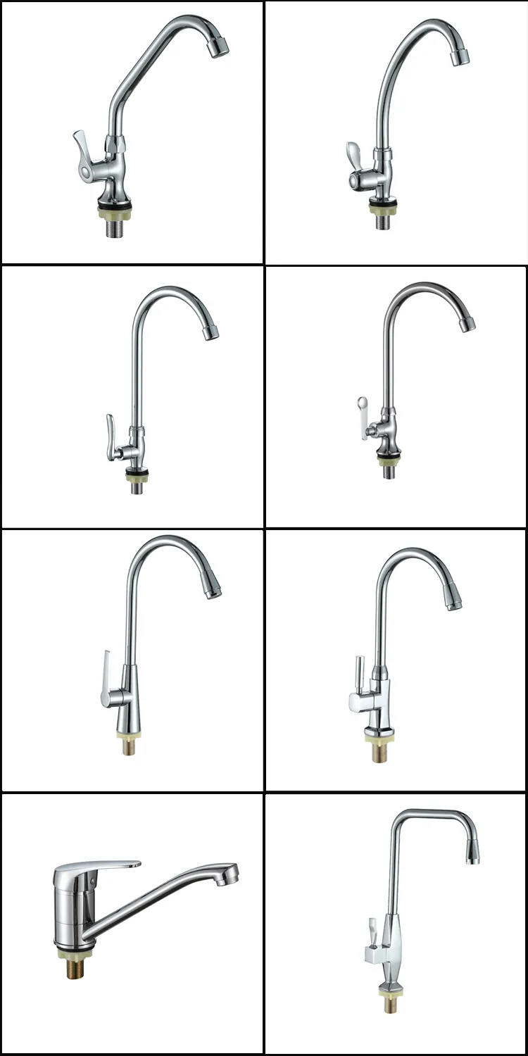 360 Degree Rotating Kitchen Faucet With Zinc-Alloy Construction And Chrome Finish