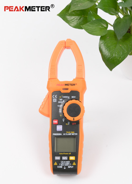 Large Range True Rms Clamp Meter , Commercial Electric Digital Clamp Meter