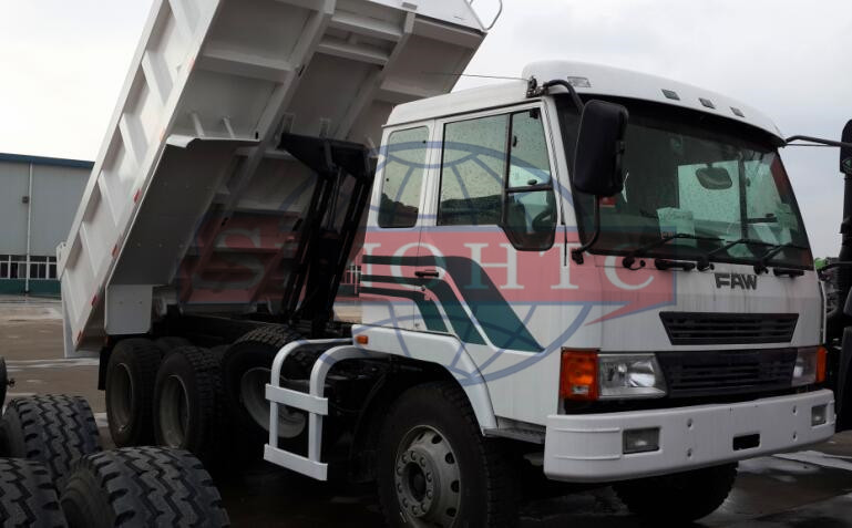 FAW 10 Tons Medium Duty Dump Truck , 2WD RHD Steering Two Axle Dump Truck