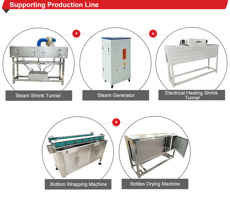 Bottle Heat Shrink Tunnel Machine With Stainless Steel SUS304 Frame Material