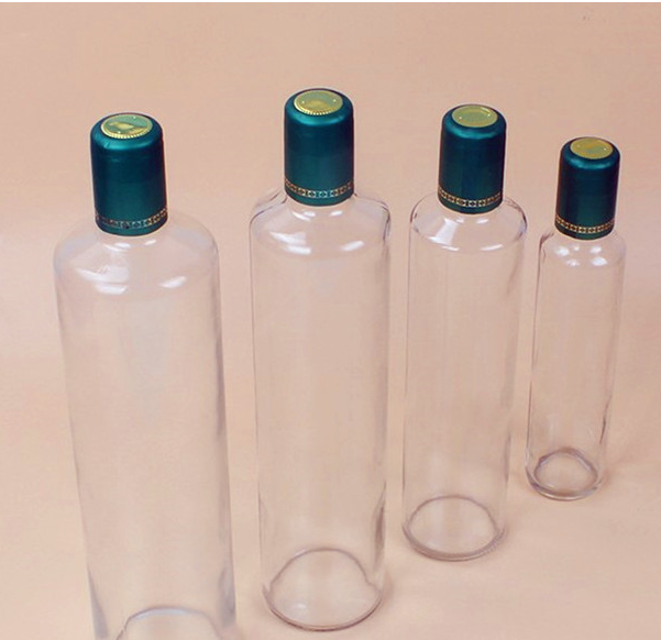Cooking Oil Sauce Vinegar Glass Bottle with Cork Lid 375ml 500ml 750ml Black Matte