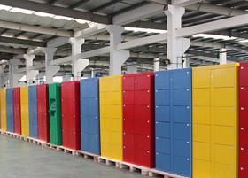Smart Public Rental Airport Left Luggage Lockers , Card / Cash Payment System Market Metal Lockers