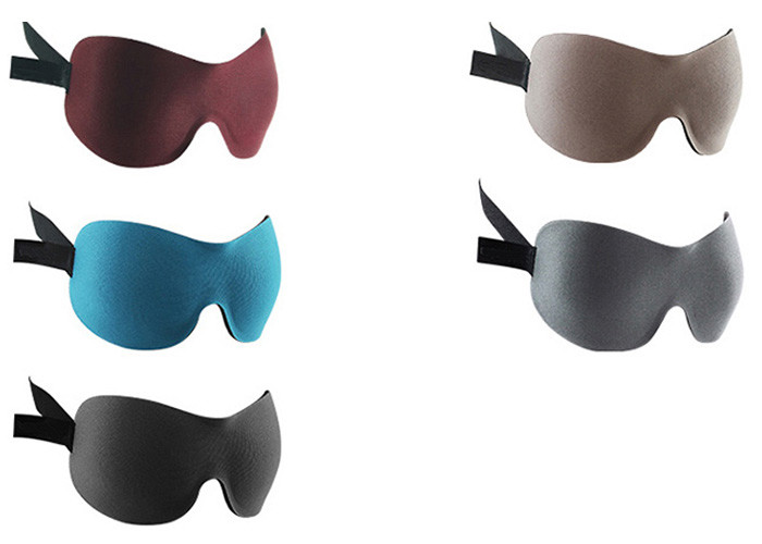 Lightweight Blackout 3D Sleeping Eye Mask With Velcro Easy Adjustment