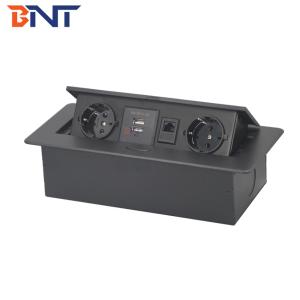 Conference power data solution office table mounted pop up outlet with usb