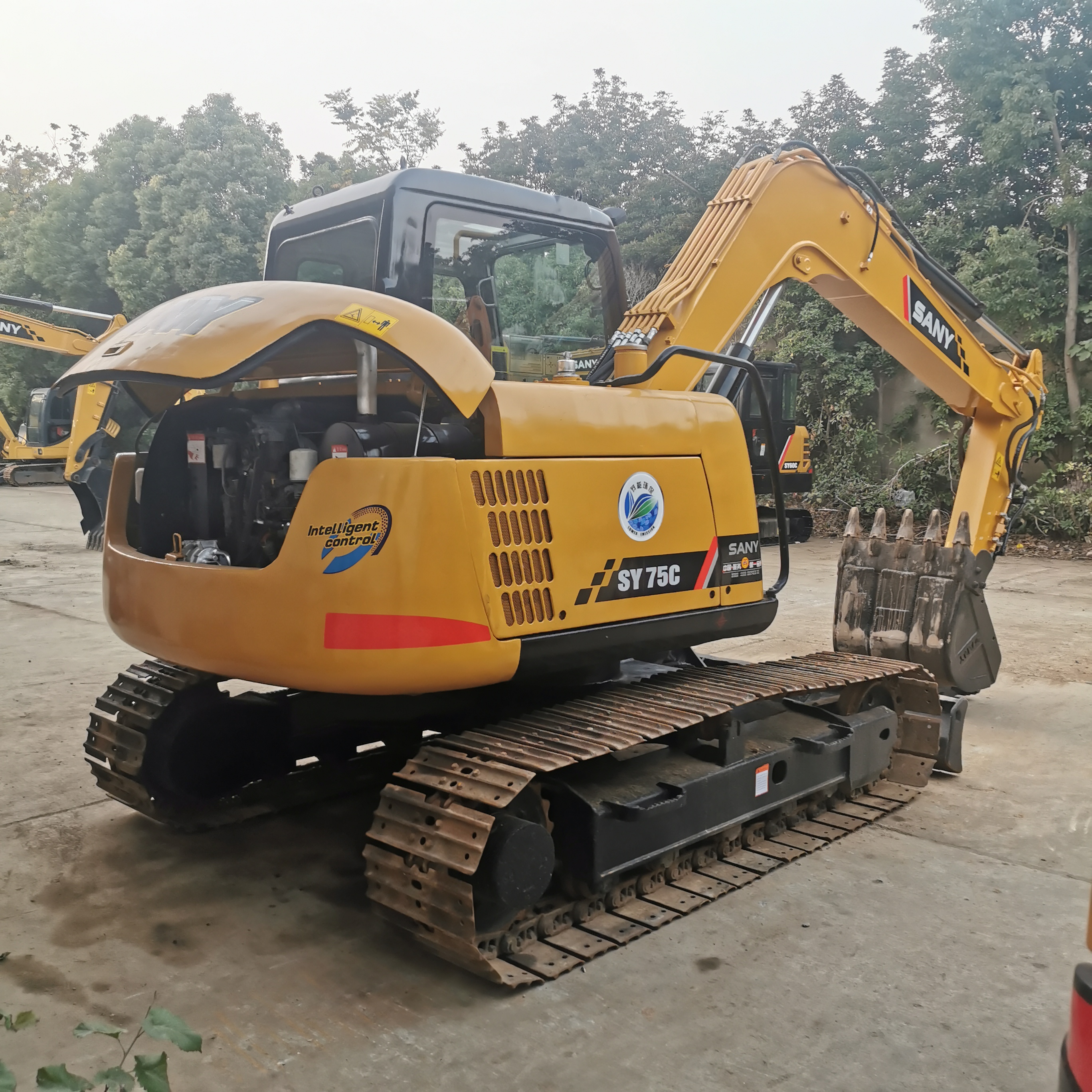 7280 KG Used Mini Sany SY75-8 Hydraulic Crawler Excavator with 0.28 Bucket Capacity