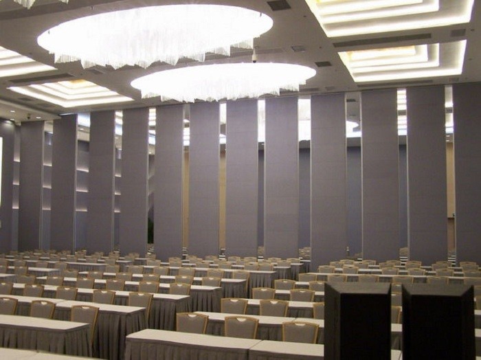 Sound Proof Aluminum Movable Restaurant Wall Partitions 85mm Thickness