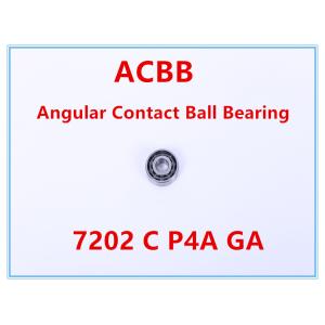 China 7202 C P4A GA Angular Contact Ball Bearing on sale