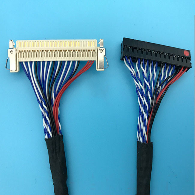 FIX 30P Connection Line 30cores LVDS Cable Assembly OEM ODM