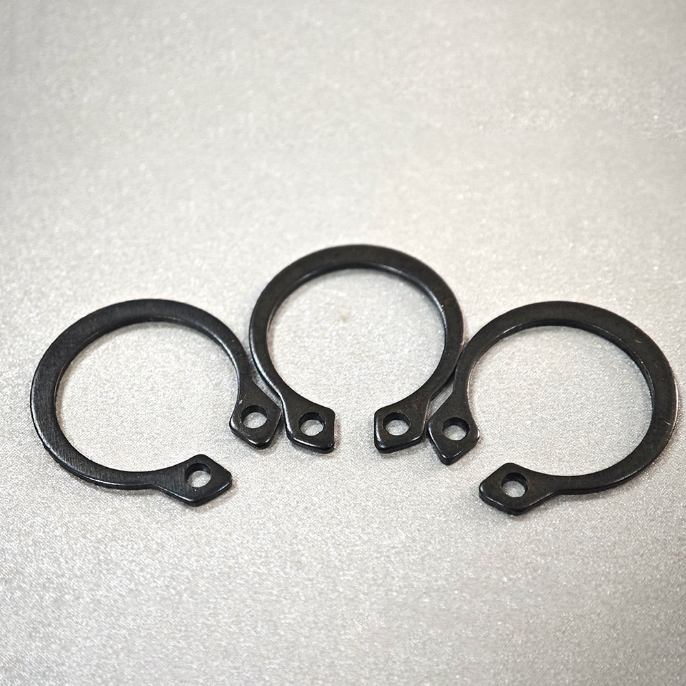 Mechanical Dimentions Black C Type Washer Retaining Ring Circlips Open End Lock Washer