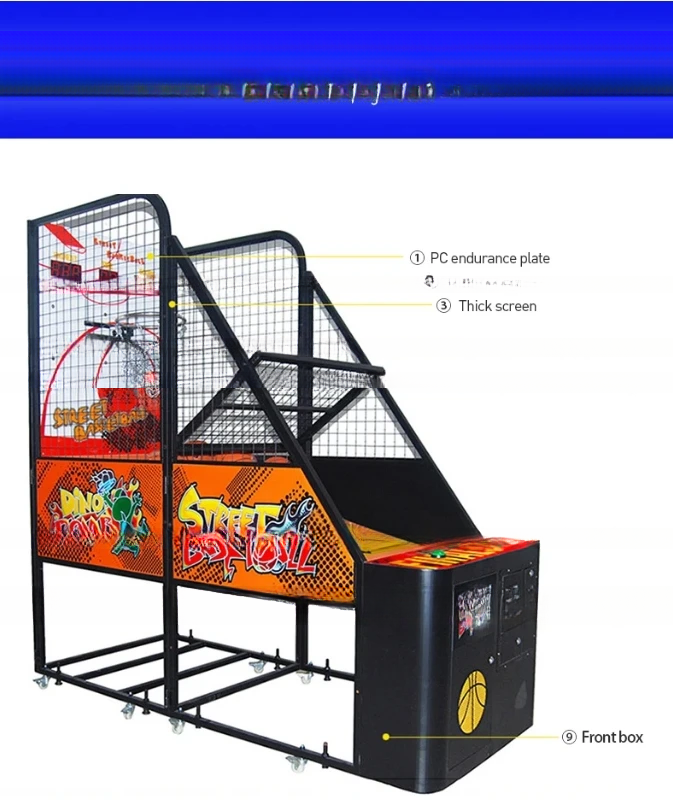 Dreamland coin operated arcade basketball machine ticket redemption folding basketball arcade game machine for sale