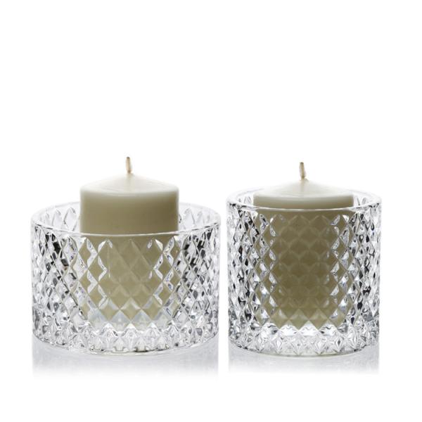 Factory Direct Transparent Candle Holder Tealight Set for party wedding