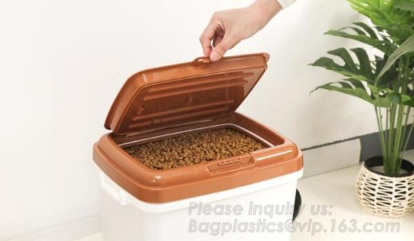 China Supplier Pets Accessories Dog Treat Jars Food Storage Container With