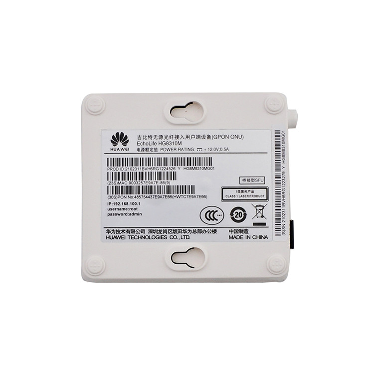 FTTH Bridge Type Huawei HG8310M 1GE GPON ONU ONT English Firmware