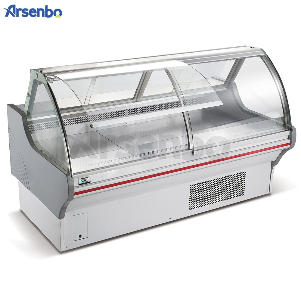 Multiscene Meat Deli Display Cooler Anticorrosive Double Temperature