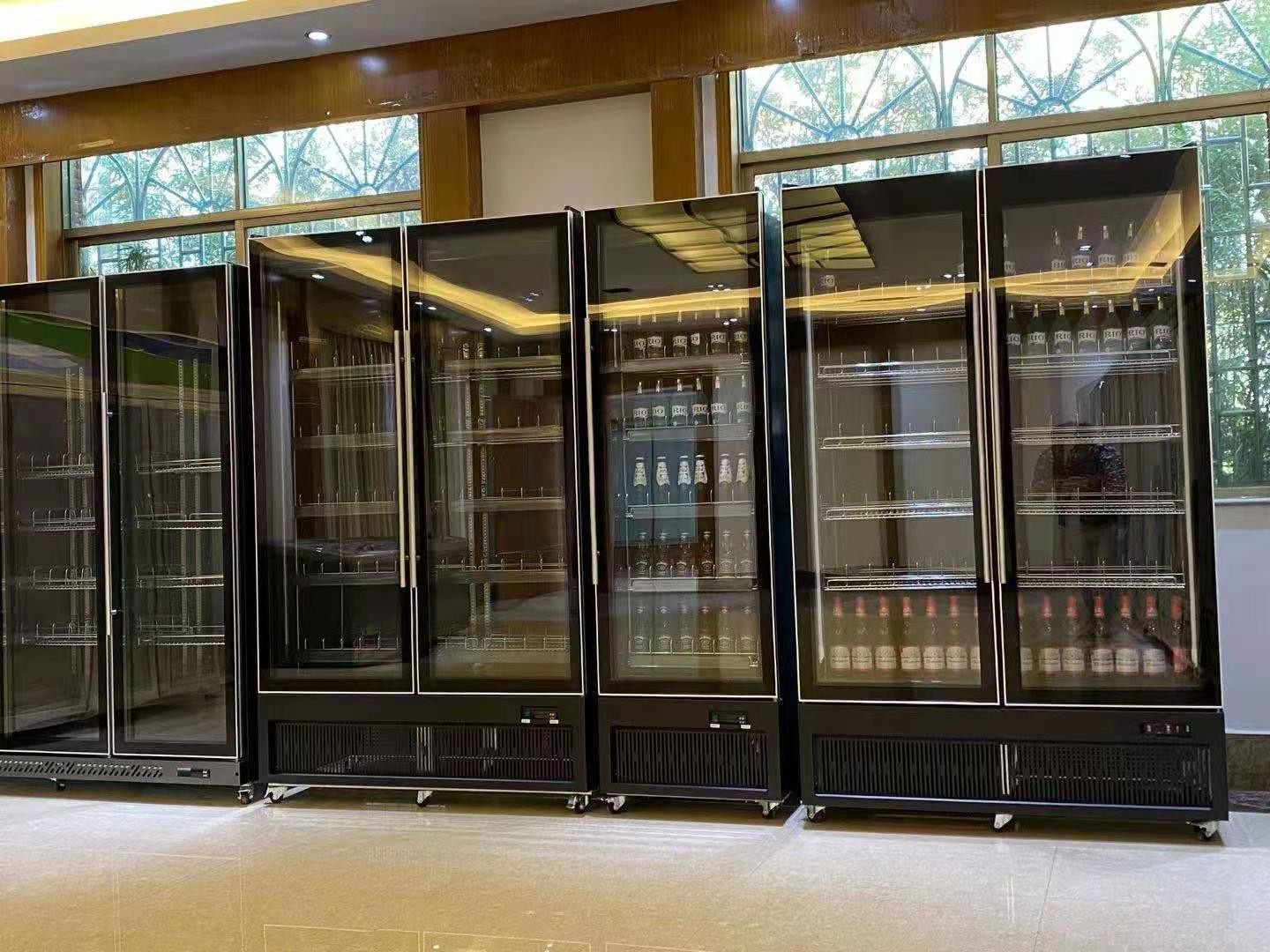 Upright Beverage Showcase Commercial Upright Cooler Fridge Store Glass Door Display Refrigerator