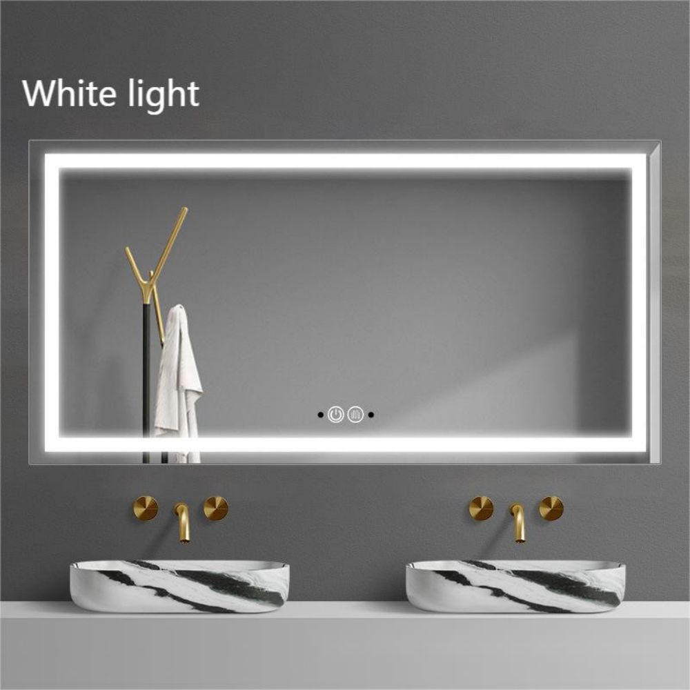 Full Size Unbreakable Glass Mirror for Top Fashion Ornate Safety in Hotel LED Mirror
