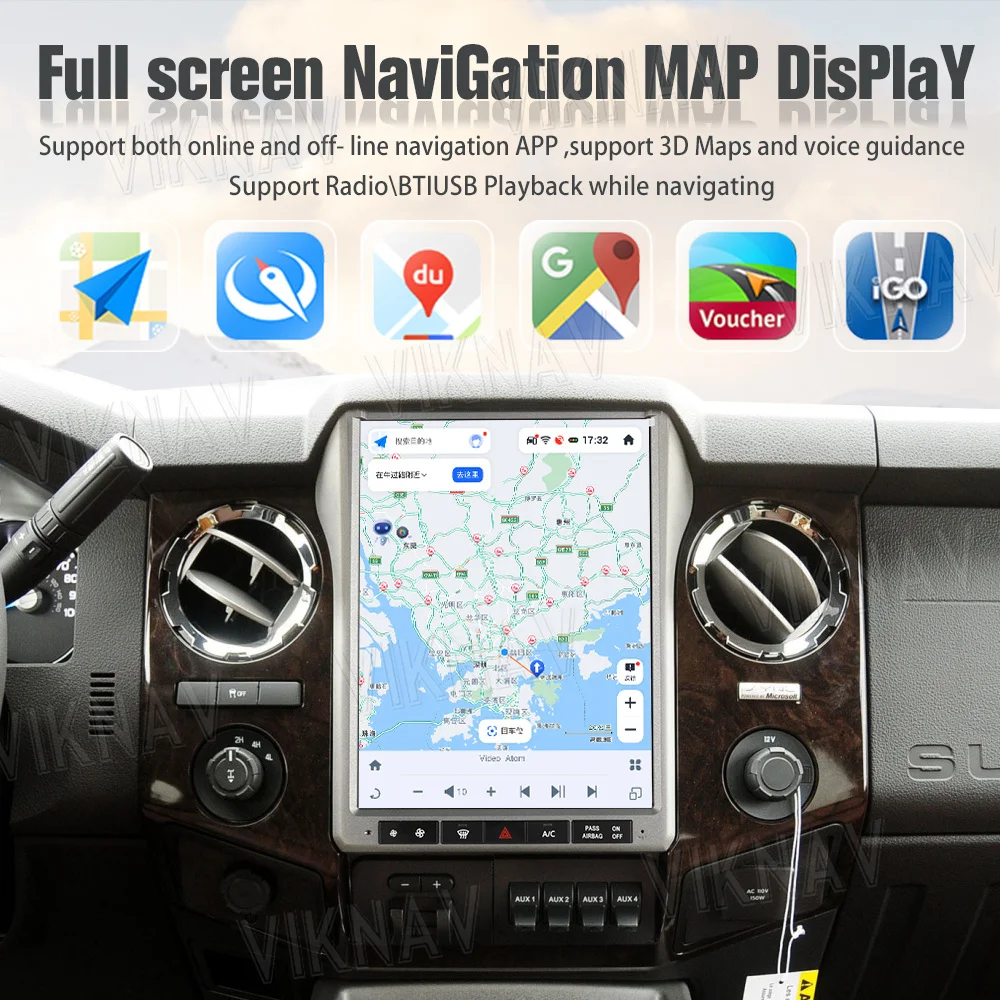 12.1Inch Android Touch Screen Car Radio Ford F250 2013 2014 Carplay Auto Stereo Aftermarket Head Unit Video Player