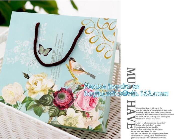 Cheap Customized Pink Printed Paper Shopping Bag For Clothing and Gift,Recycled Luxury Paper Bags & Retail Carrier Bags