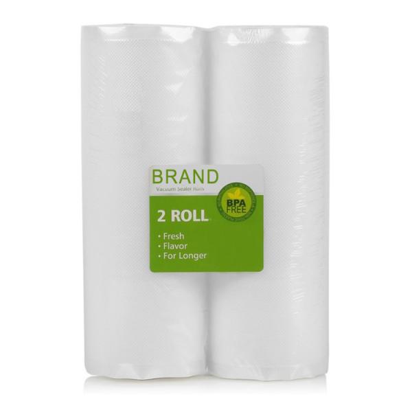 2 - 8"X50' Rolls Embossed Vacuum Sealer Bags 3Mil PA/PE Co-Ex Boilable Bags Sous
