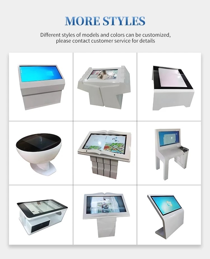 Exhibition Hall Interactive Self Service Kiosk 21.5 32 43 55'' Android Windows